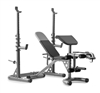 WEIDER XRS20 ADJUSTABEL BENCH WITH OLYMPIC SQUAT RACK AND PREACHER PAD 610 LB WEIGHT LIMIT
