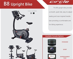 CIRCLE FITNESS  B8 EPLUS  COMMERCIAL UPRIGHT