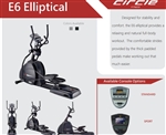 CIRCLE FITNESS   E6S  LIGHT COMMERCIAL ELLIPTICAL