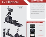 CIRCLE FITNESS   E7 S PLUS  COMMERCIAL ELLIPTICAL