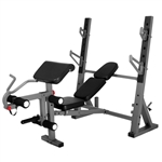XMark Olympic Bench  With Leg and Preacher Curl Att