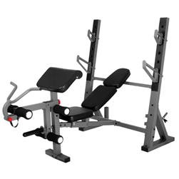 XMark Olympic Bench  With Leg and Preacher Curl Att